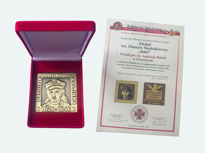 Medal im. Danuty Siedzikówny "Inki".